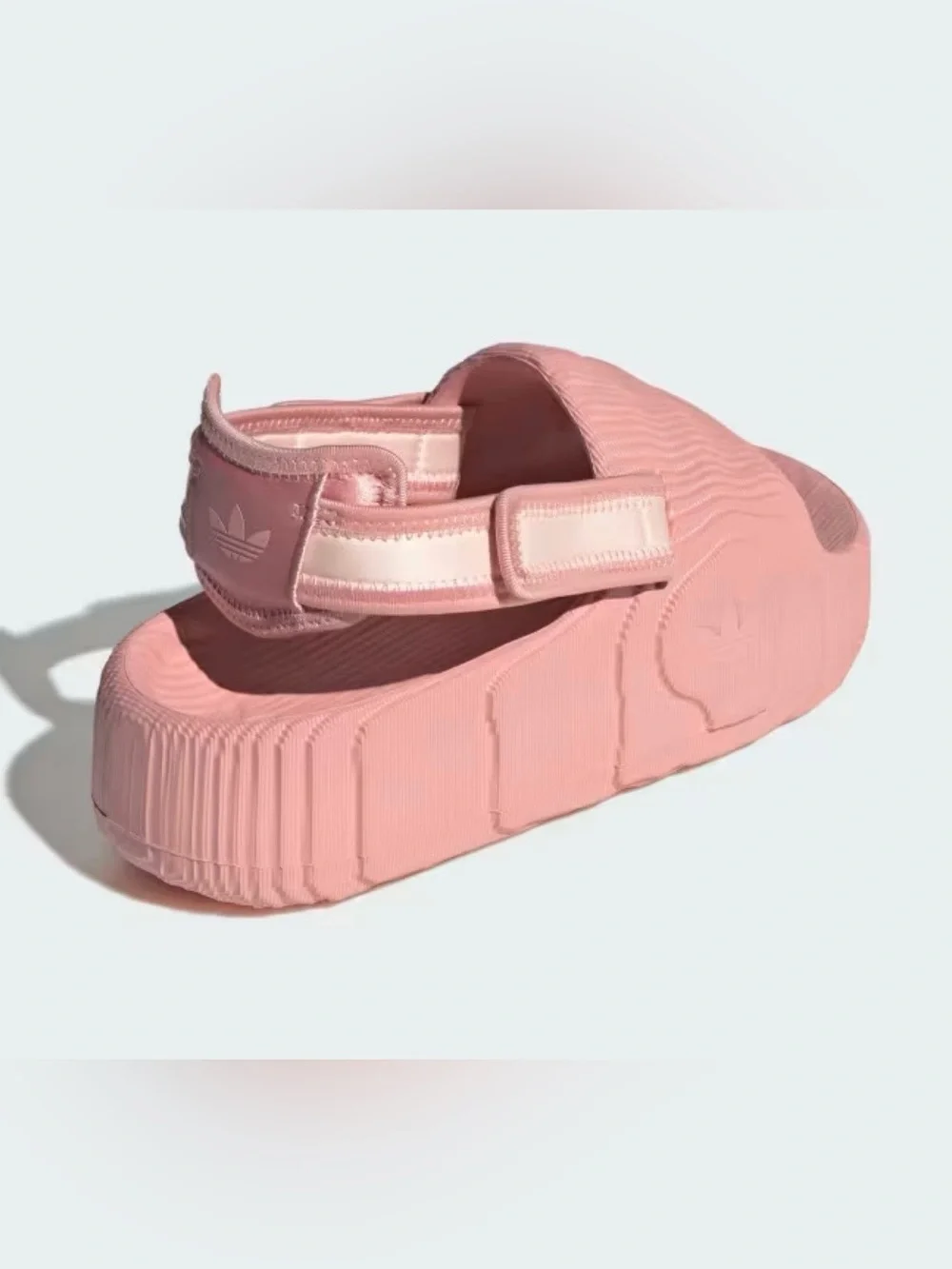 NWT! Adidas ADILETTE 22 XLG SLIDES Platform Slides Pink 8